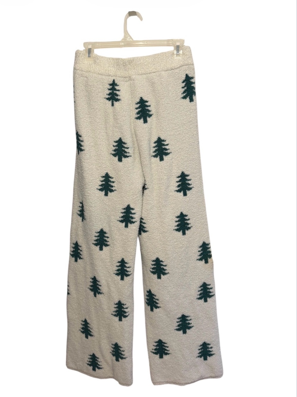 cupcakes & cashmere Cream Fleece Pajama Pants with Green Tree Print - Picture 2 of 4